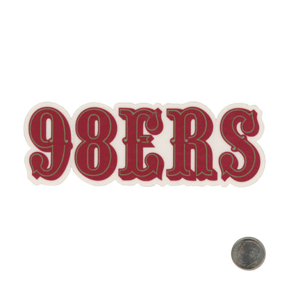 Aced Out 98ERS Red Sticker With Dime