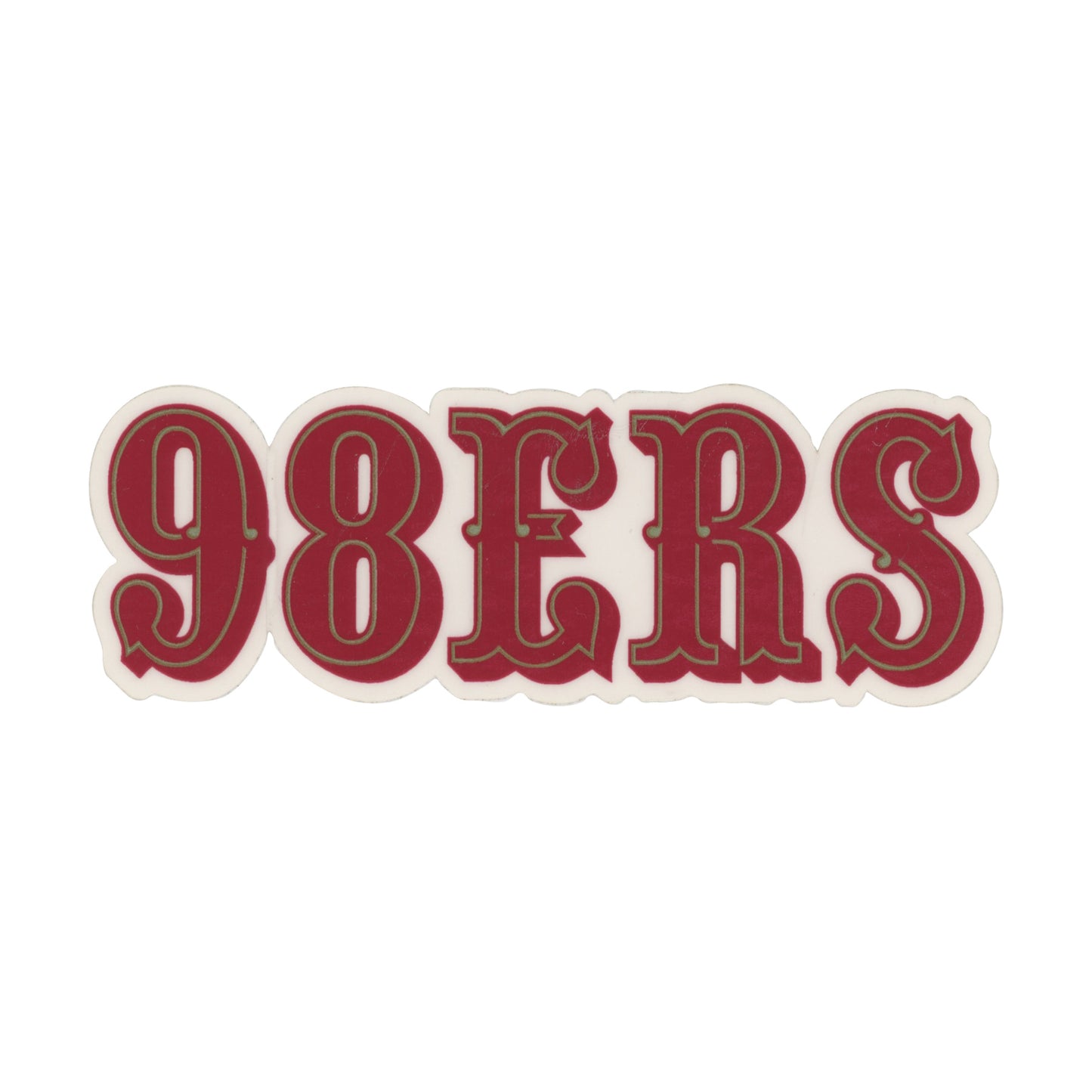 Aced Out 98ERS Red Sticker