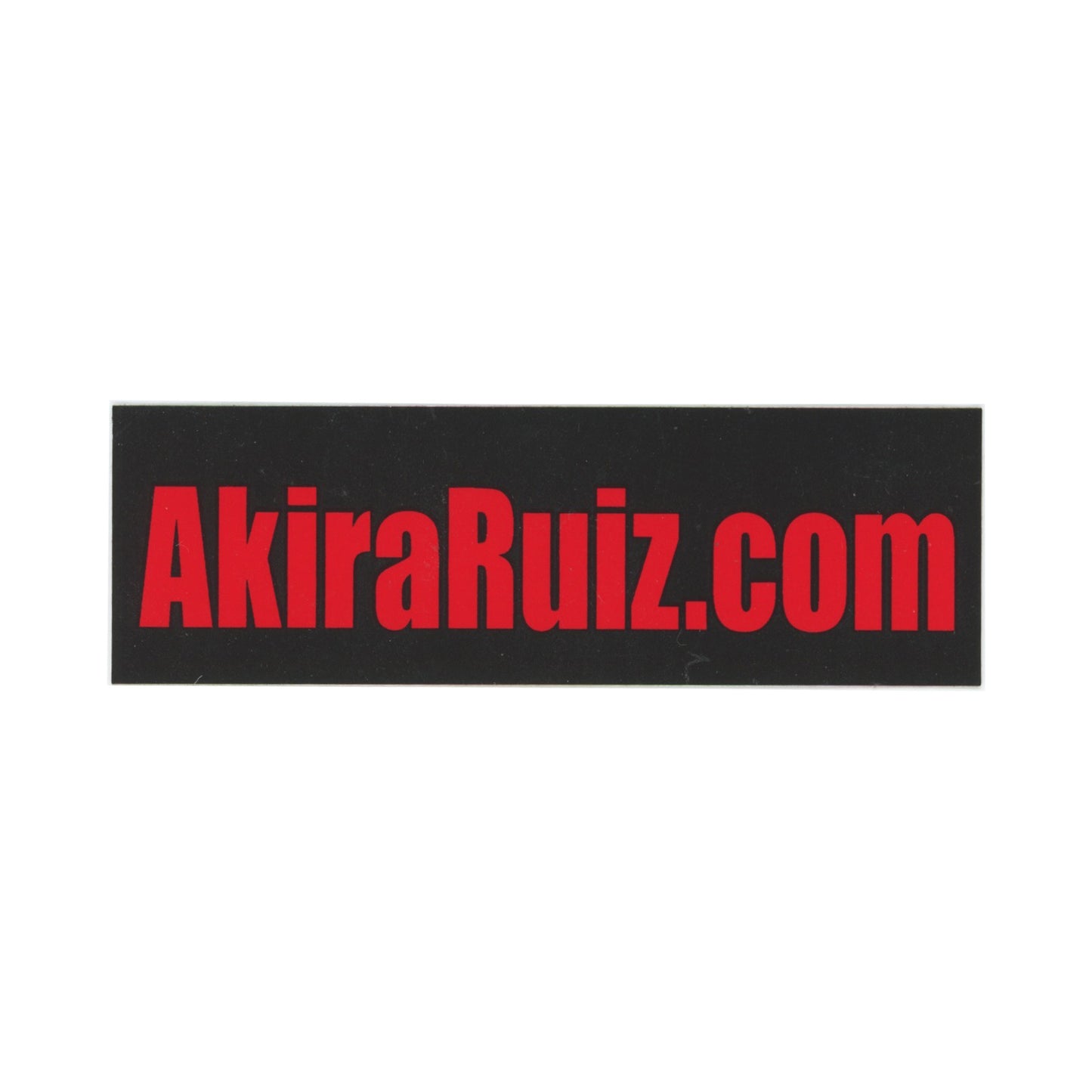 AKIRA RUIZ.com Black Orange Sticker