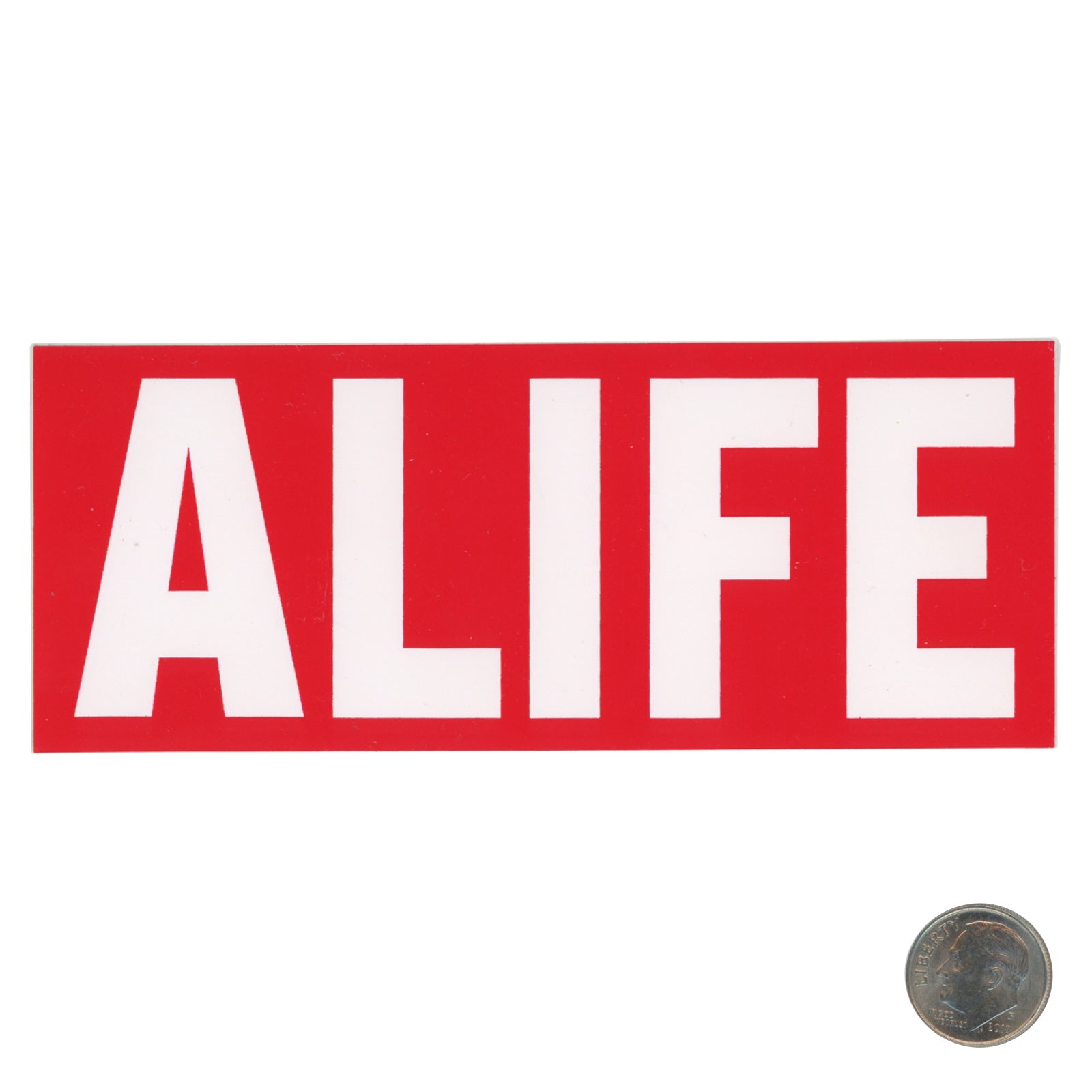 ALIFE Red Sticker With Dime
