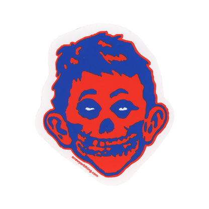 A NY Thing Alfred E. Newman Skull Sticker