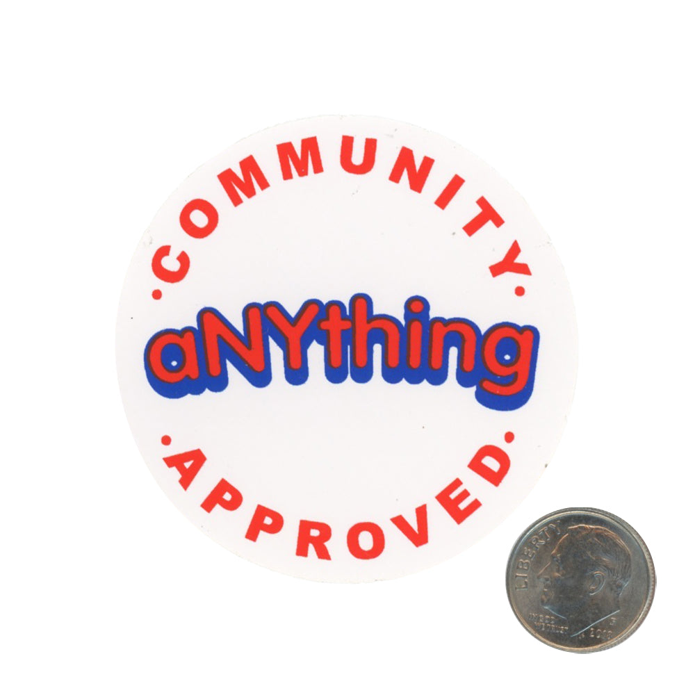 A New York Thing Community Approved Sticker with dime