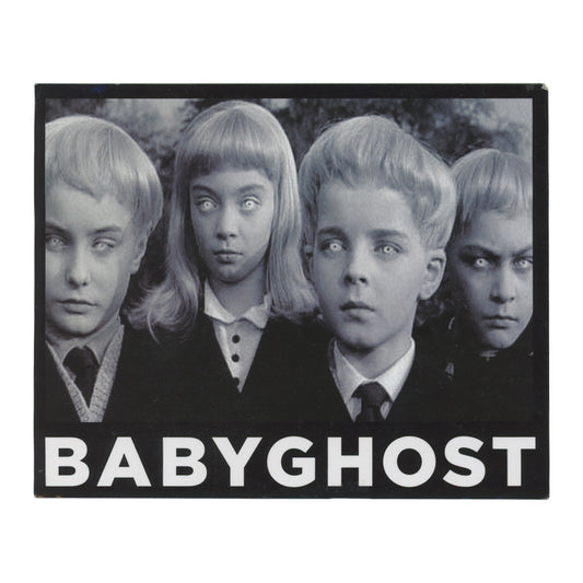 Baby Ghost Children Black & White Sticker