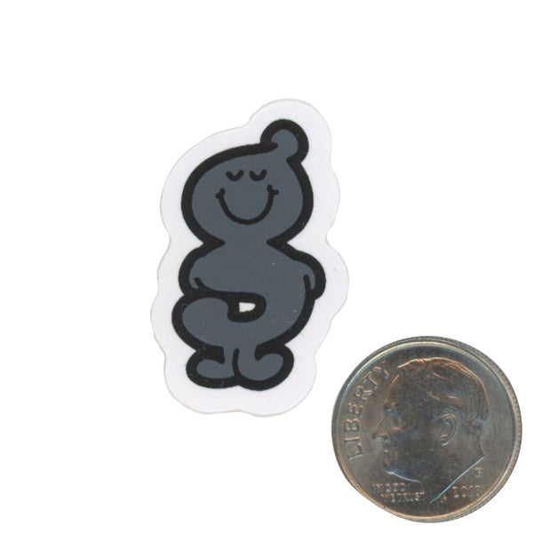 GOODENOUGH "G" Small Black Sticker with dime