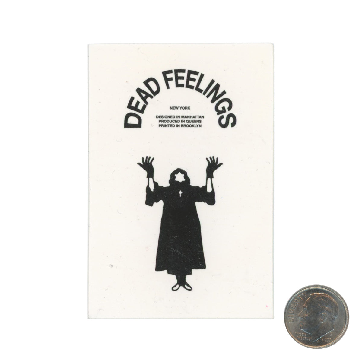 Kenzo Minami Dead Feelings Satan New York White Sticker with dime