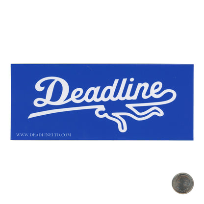 Deadline Blue Sticker