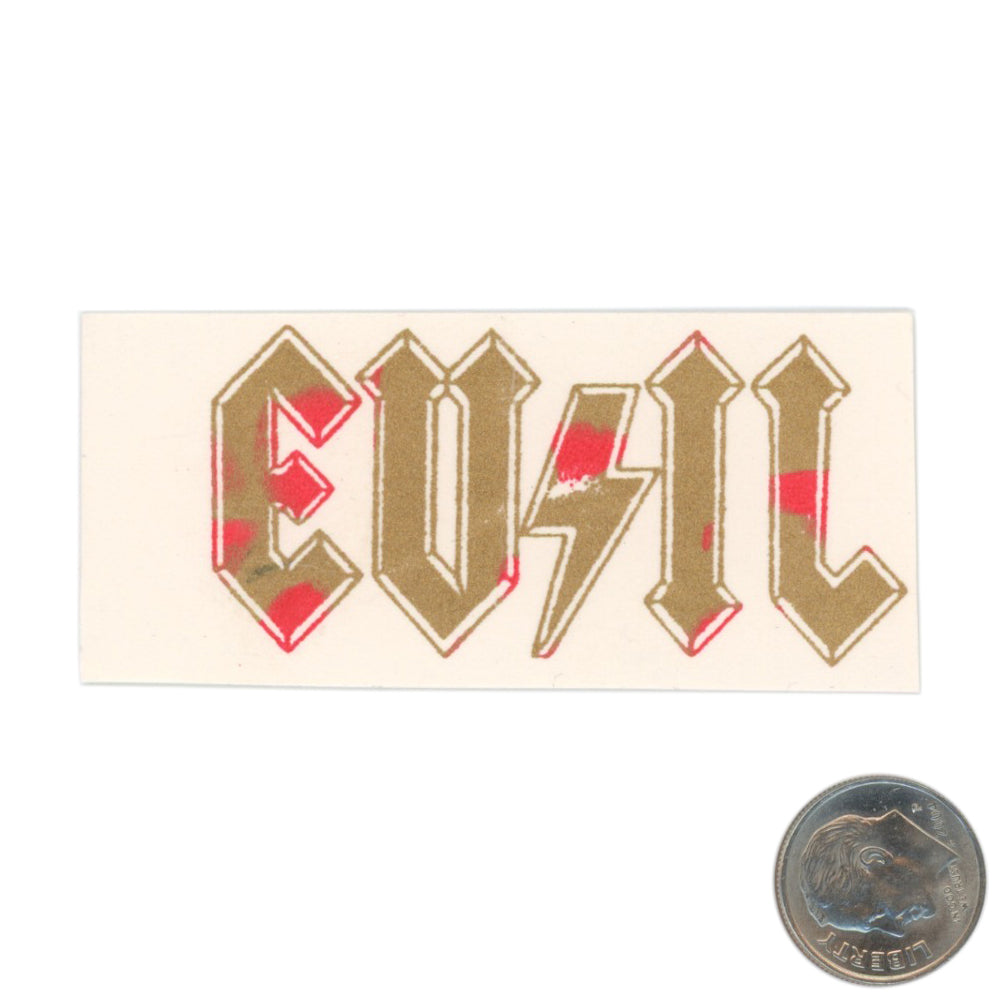 Evil Design EVIL Sticker Golden with dime