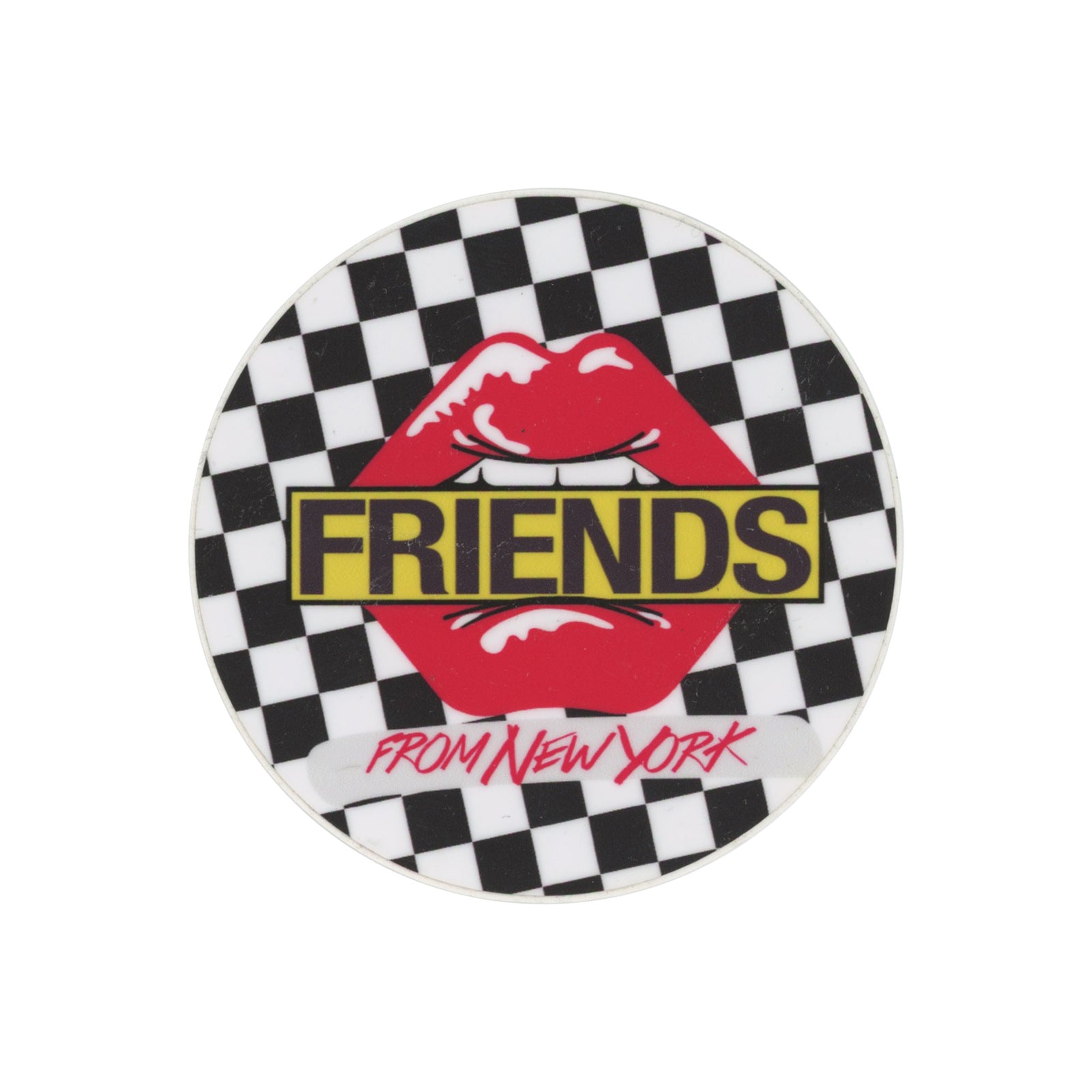 Friends From New York Lips Red Sticker