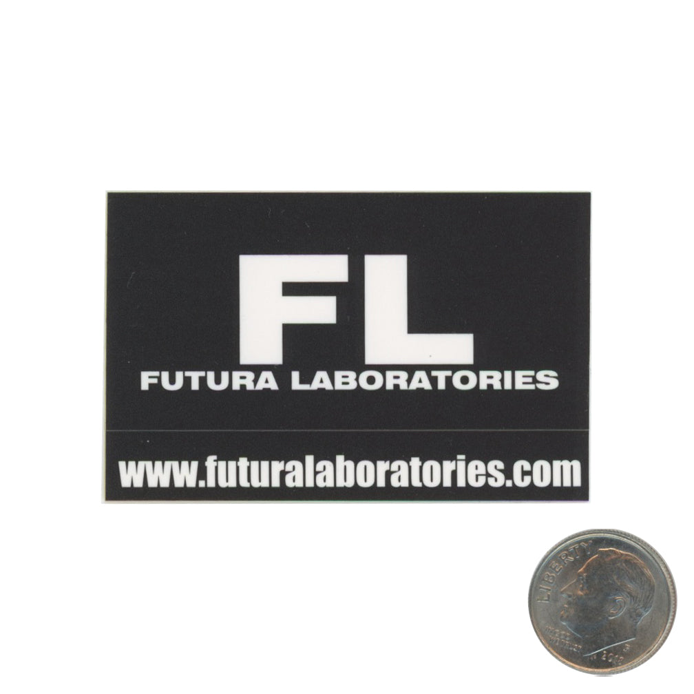 FL Futura Laboratories www.futuralaboratories.com Sticker with dime