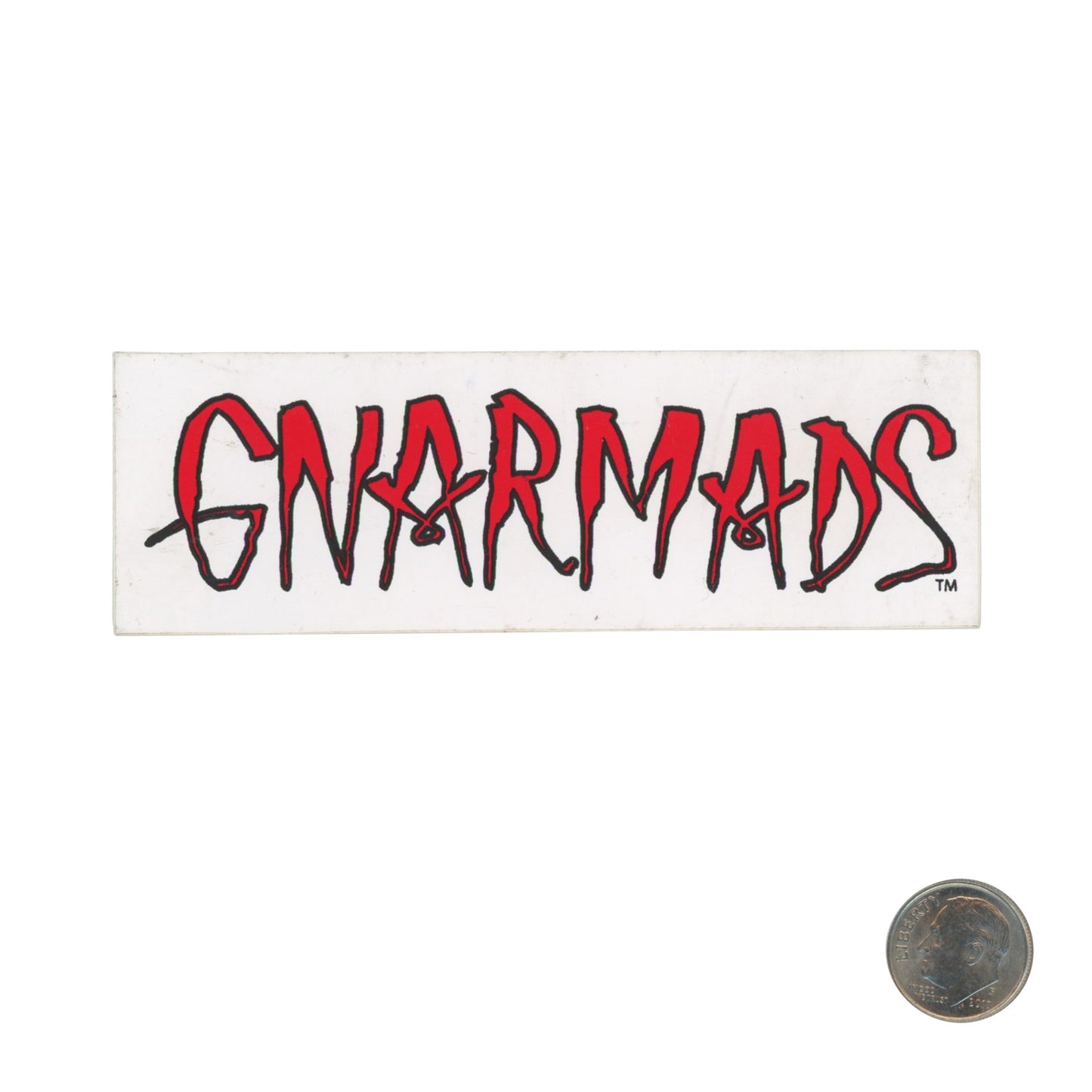 GNARMADS Red Sticker with dime