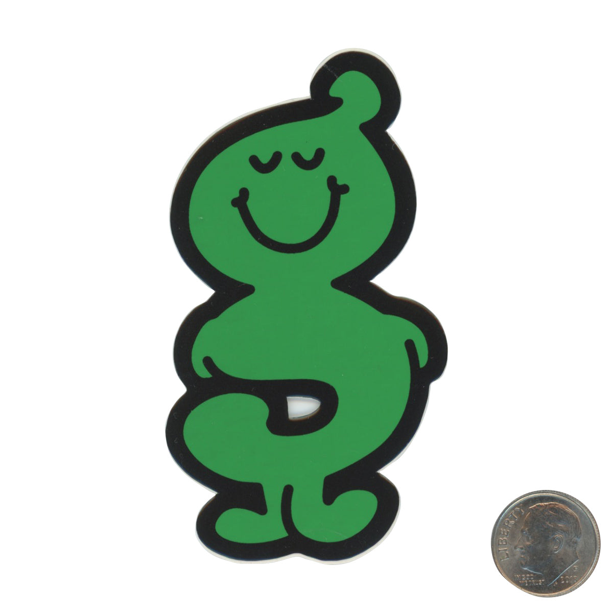 GOODENOUGH "G" Large Green Sticker with dime
