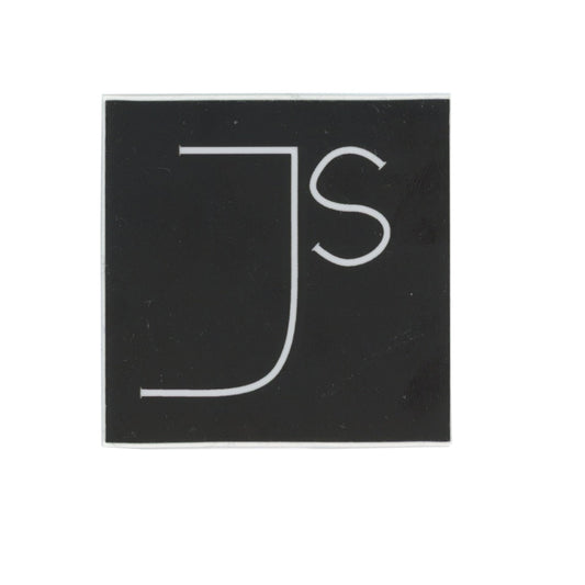 Julia Silver JS Black Sticker
