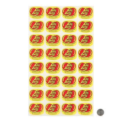 Jelly Belly Sticker Sheet with dime