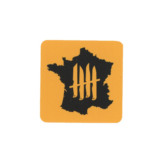 Knives Out! Map Sticker Yellow