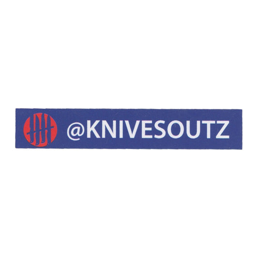Knives Out! @KNIVESOUTZ Blue Sticker