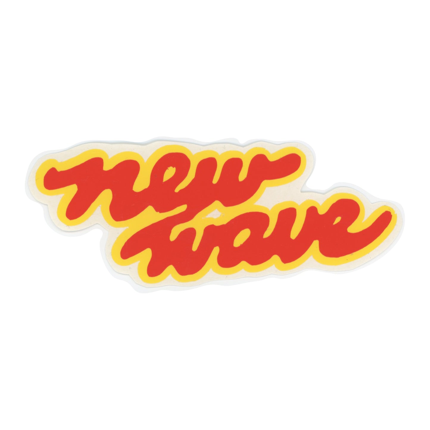NEW WAVE YELLOW RED Sticker