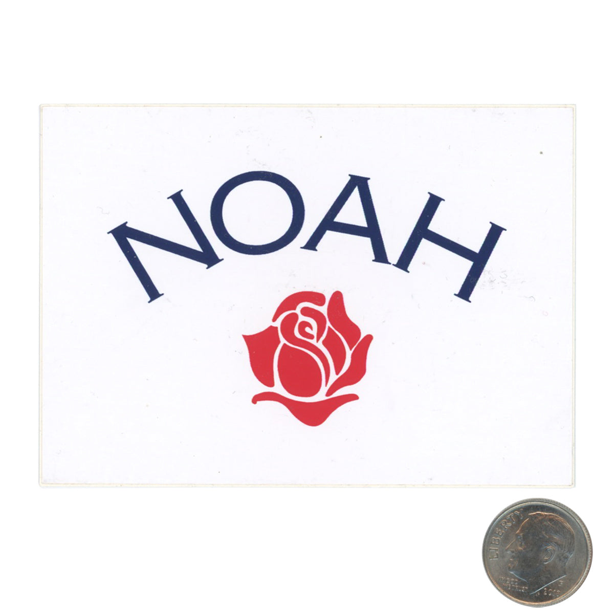 NOAH Red Rose Sticker with dime