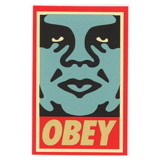 Shepard Fairey OBEY BLUE ORANGE Sticker