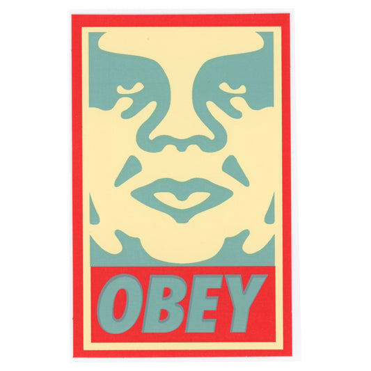 Shepard Fairey OBEY ORANGE BLUE Sticker 4