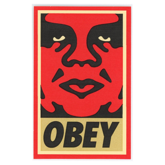OBEY RED BLACK Sticker