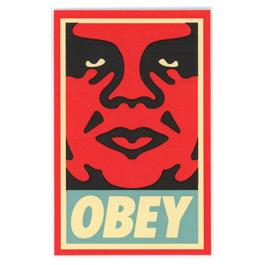 Shepard Fairey OBEY RED BLUE Sticker