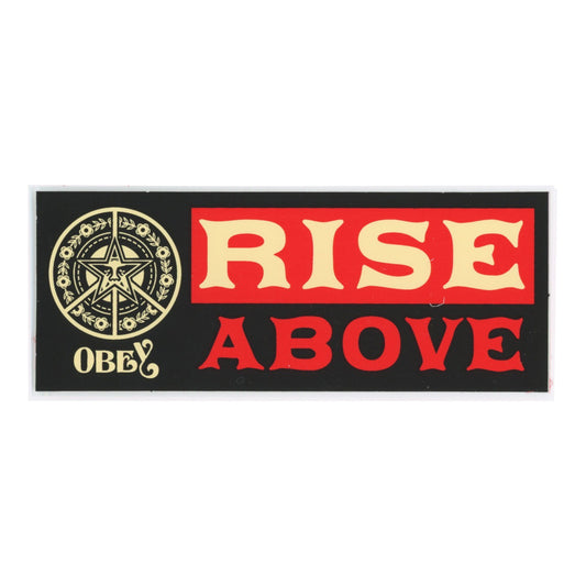 Shepard Fairey OBEY Rise Above Red Black Sticker