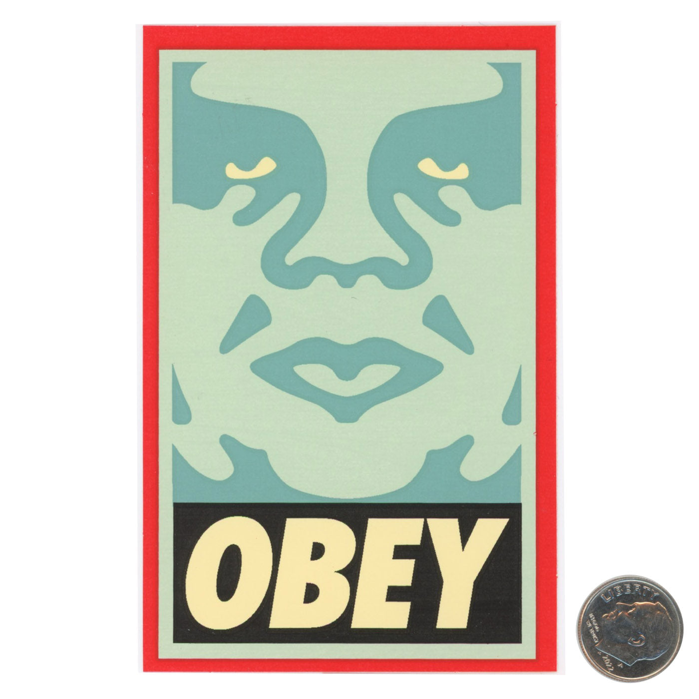 Shepard Fairey OBEY Sky Blue Sticker 2