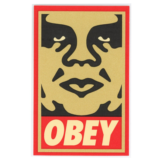 Shepard Fairey OBEY YELLOW ORANGE Sticker