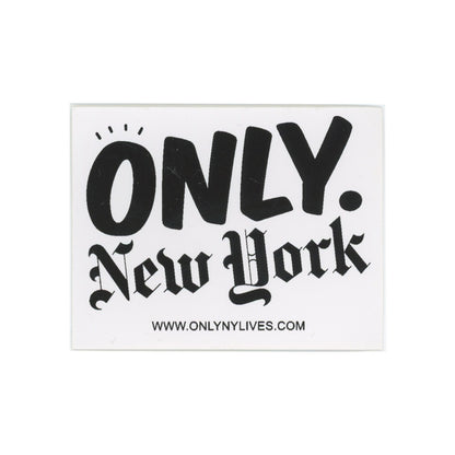 ONLY NEW YORK Black White Sticker