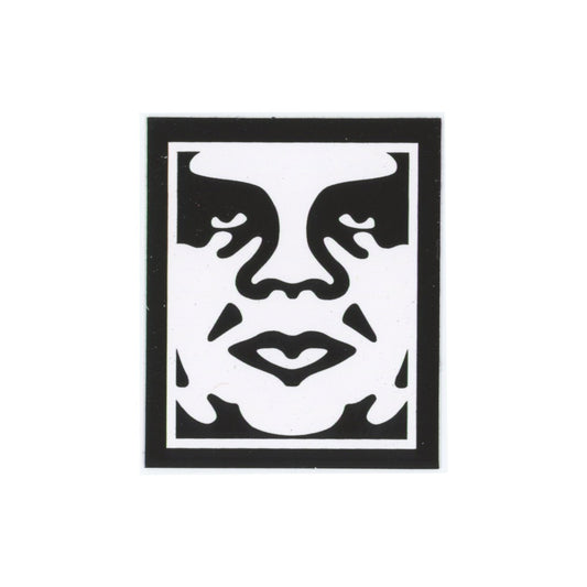 Shepard Fairey Obey Face Sticker Black and White