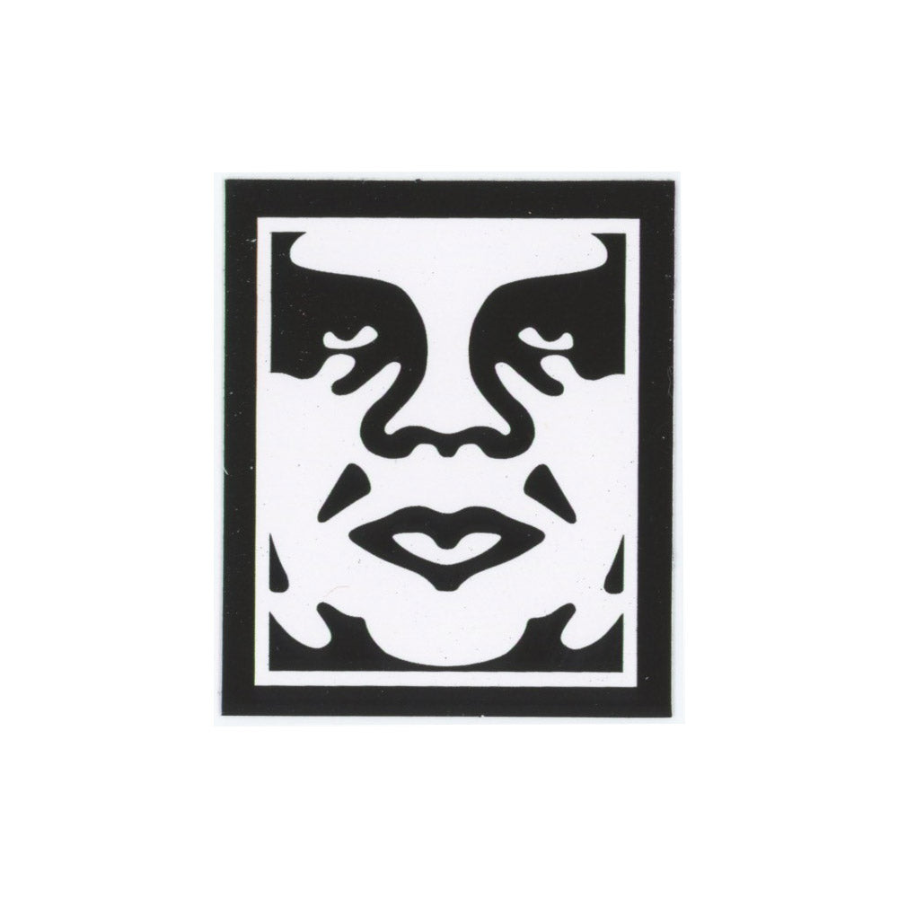Shepard Fairey Obey Face Sticker Black and White