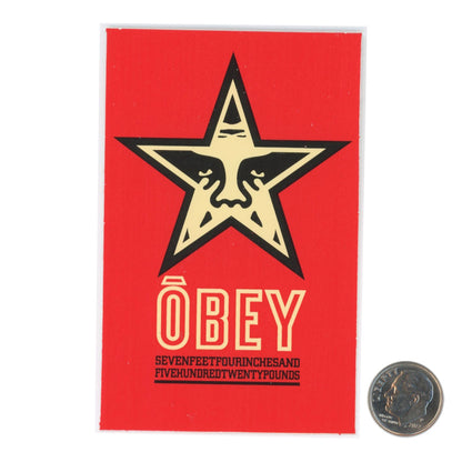 Shepard Fairey Obey Star Red Sticker
