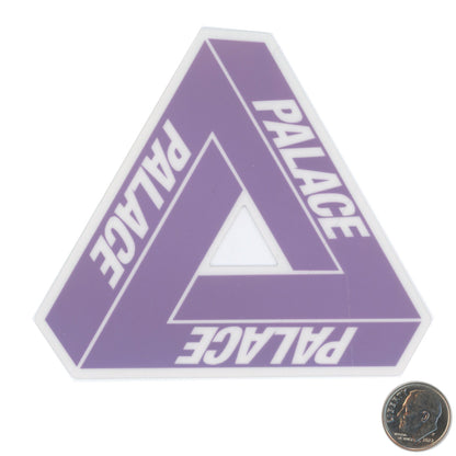 Palace Skateboards Purple Logo Sticker with dime