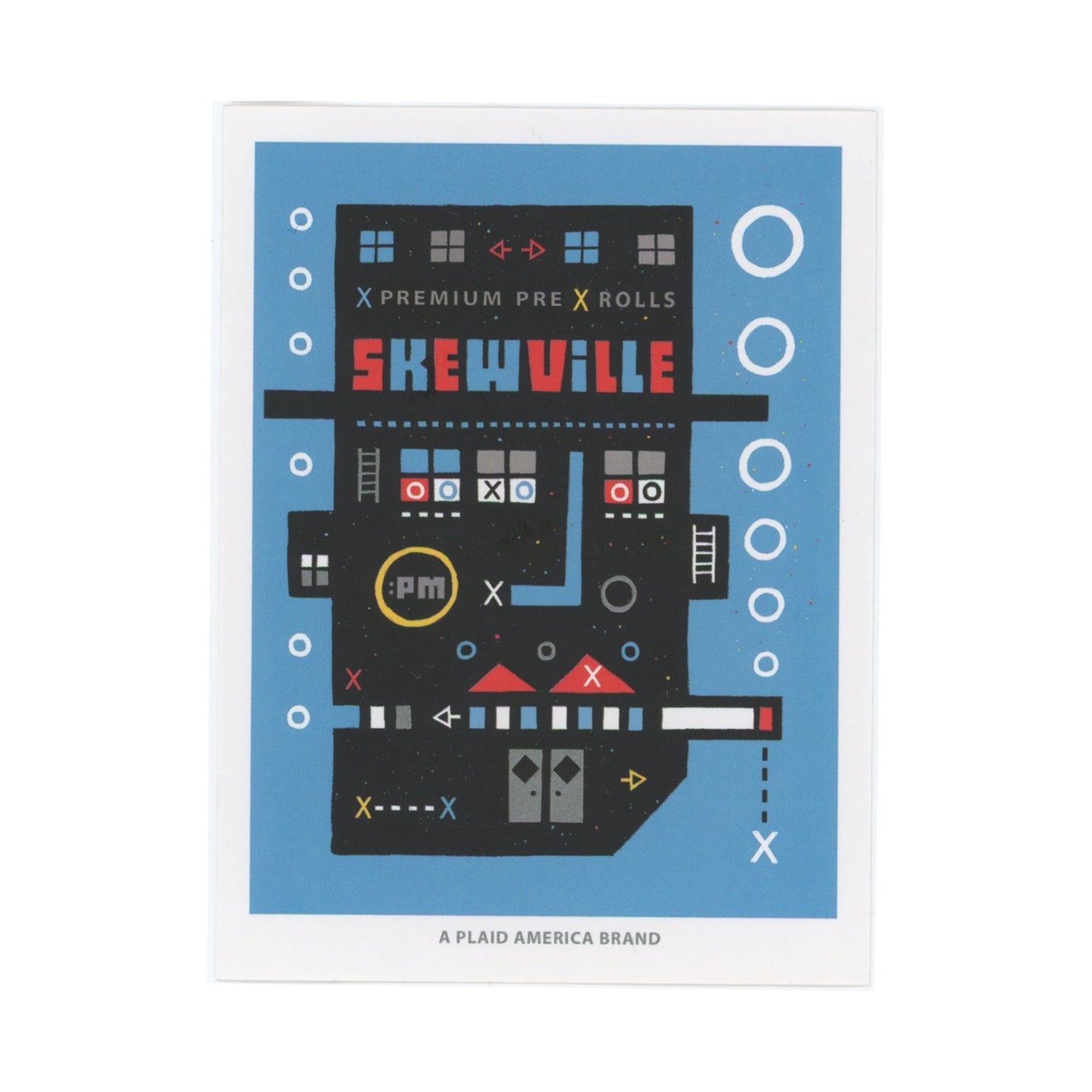 SKEWVILLE PREMIUM PRE-ROLL BLUE Sticker