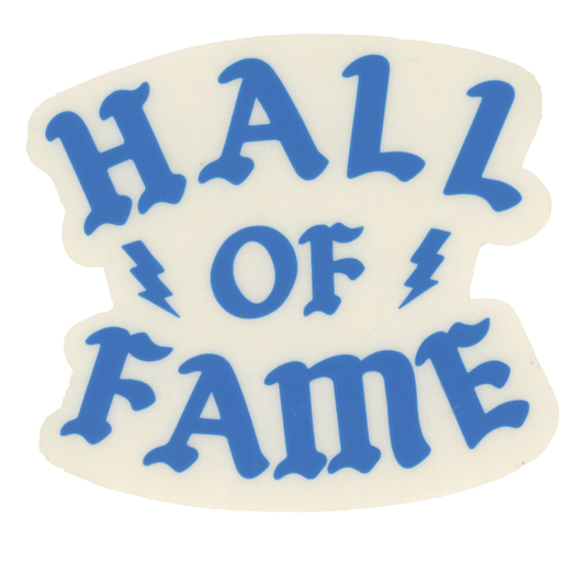 Hall of Fame Stylized Blue Logo Sticker