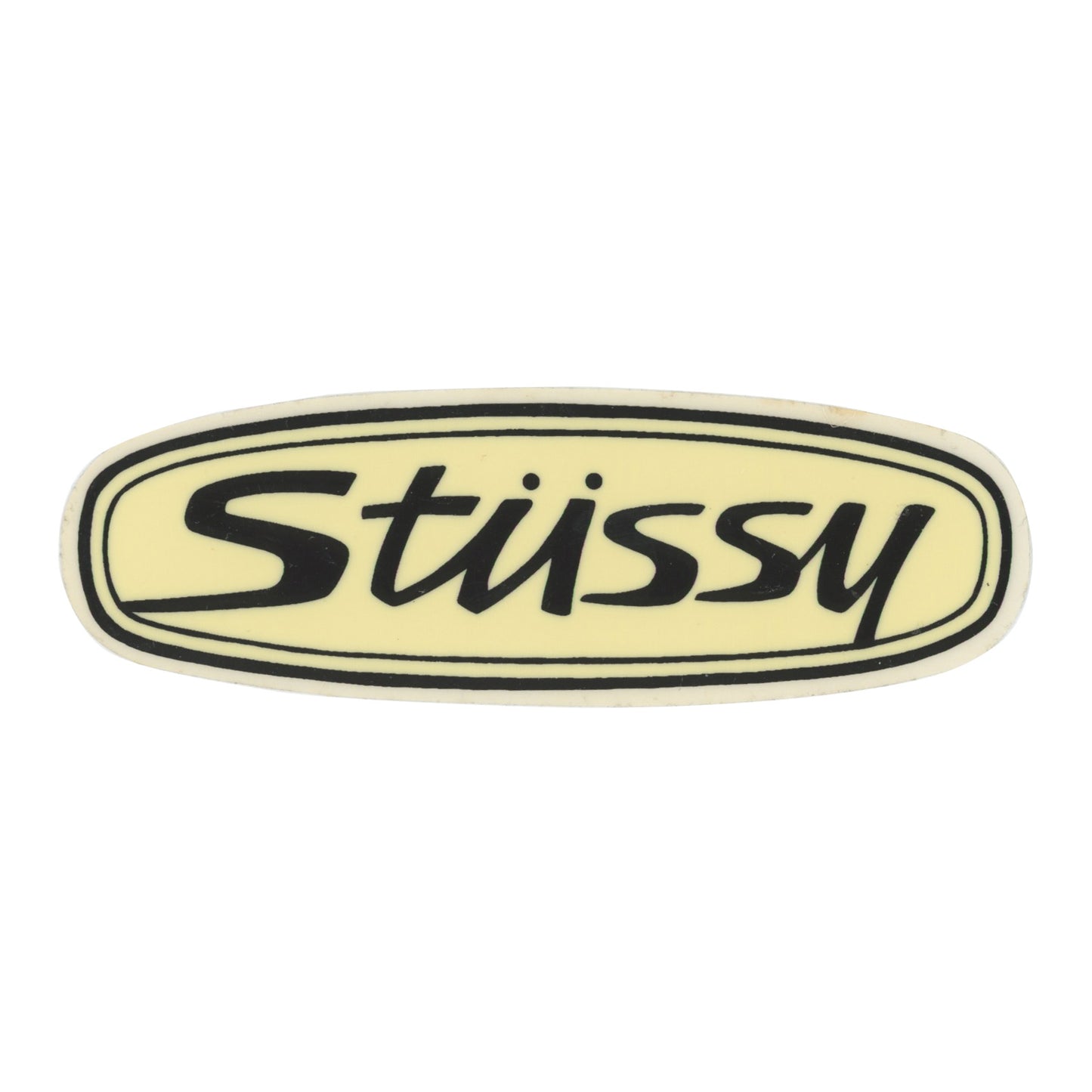 Stussy Vintage Yellow Sticker