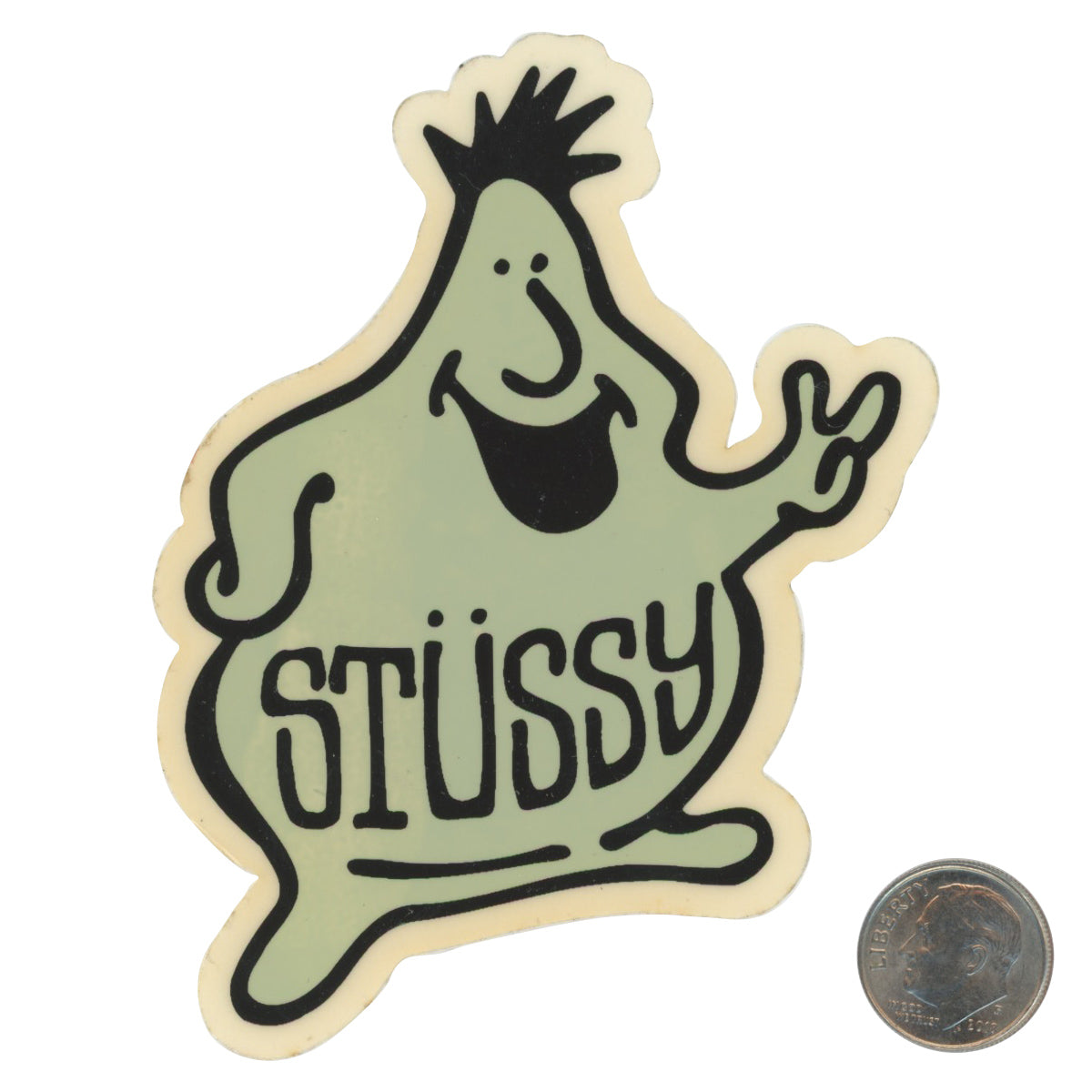 Stussy Green Character Sticker