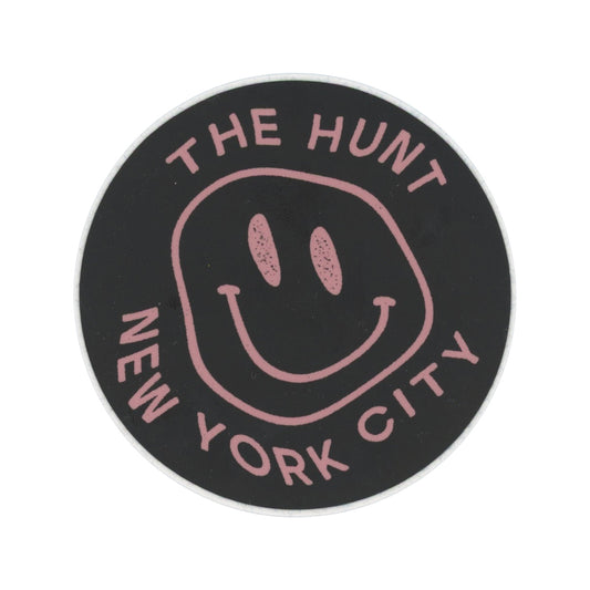 The Hunt New York Smiley Black Sticker