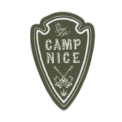 The Good Life Camp Nice Olive Sticker