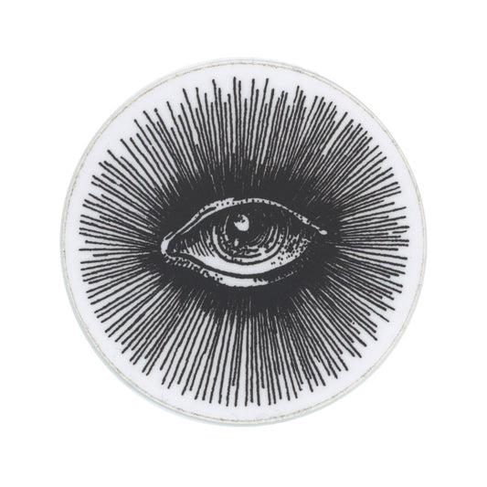 The Hunt NYC Eye Logo Black and White Sticker Large