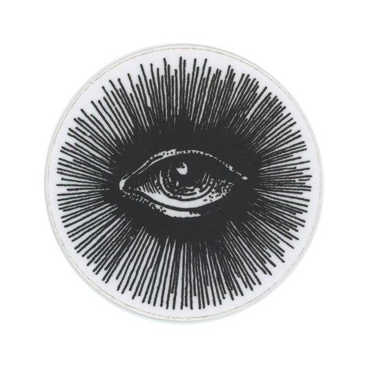 The Hunt NYC Eye Logo Black and White Sticker Small