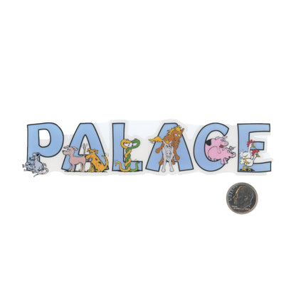 The Palace Animal Sticker Blue with dime