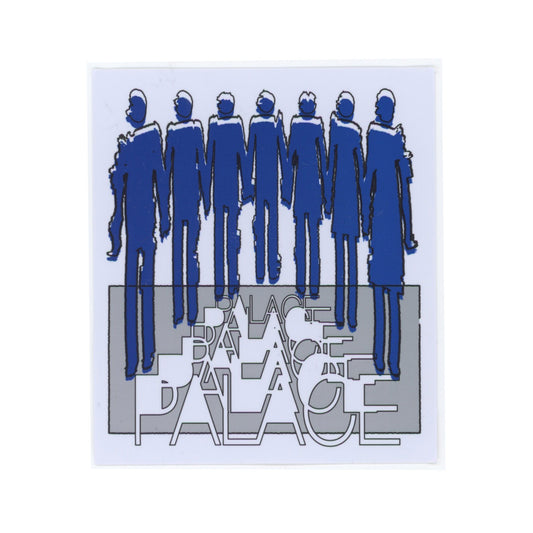 The Palace Blue Crowd Sticker