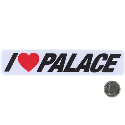 The Palace I LOVE PLACE Sticker White with dime