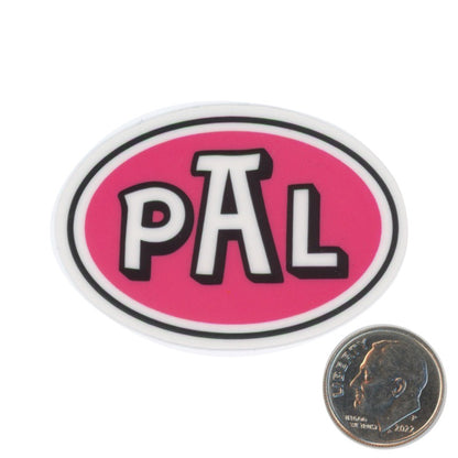 The Palace PAL Pink Sticker with dime