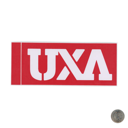 UXA RED Sticker WITH DIME