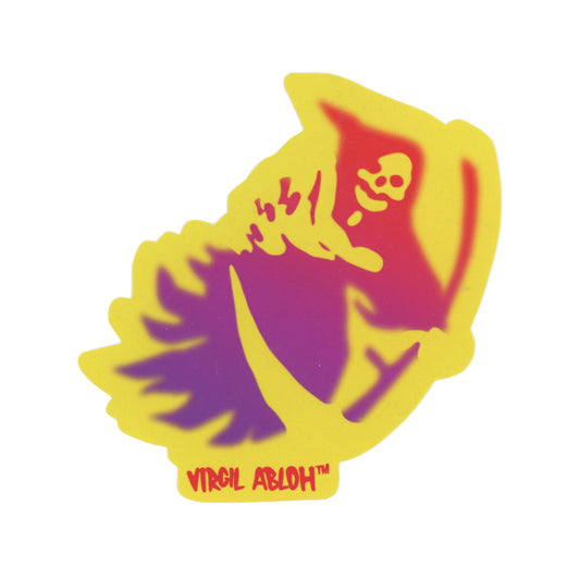 Virgil Abloh Large Grim Reaper Yellow Sticker