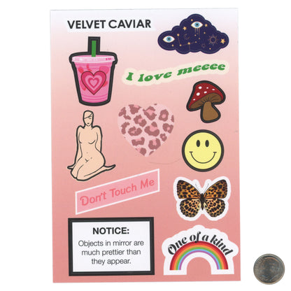 Velvet Cavier I love meeee Pink Sticker