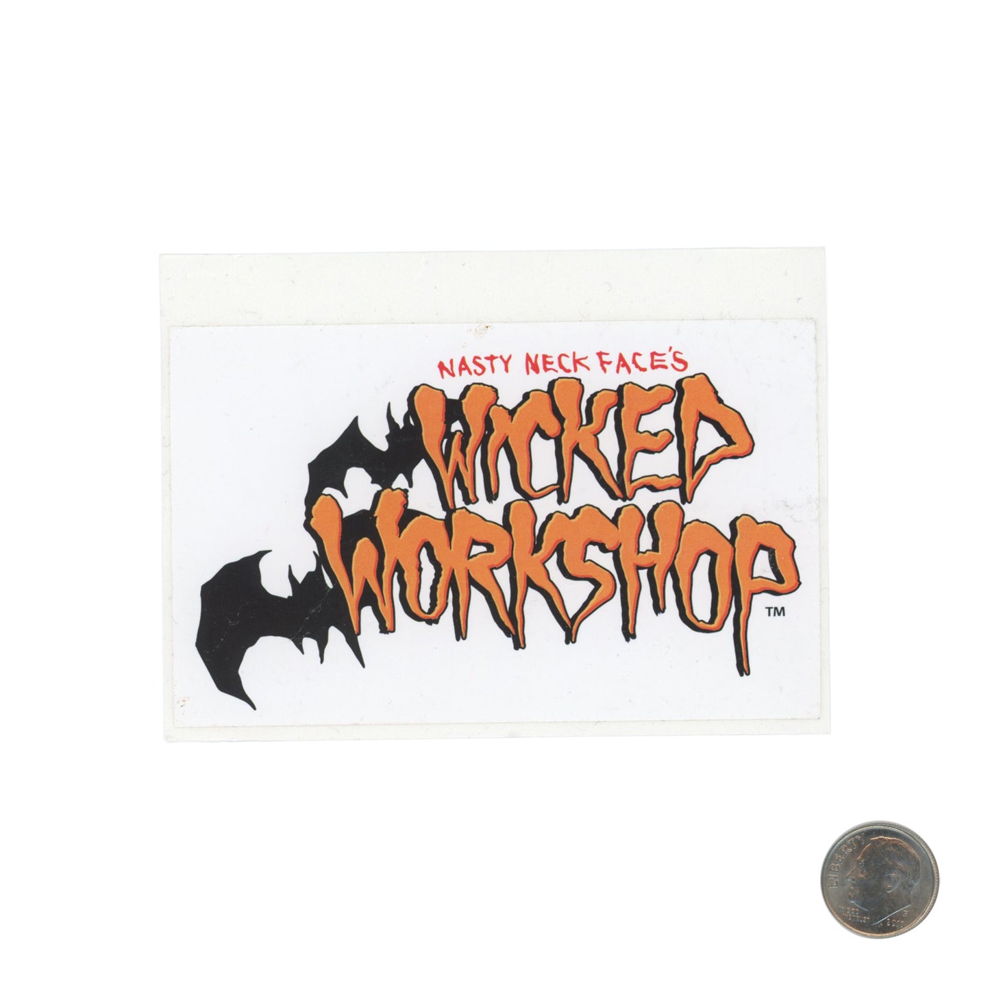Nasty Neckface Wicked Workshop Orange Sticker