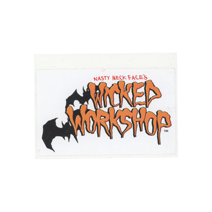 Nasty Neckface Wicked Workshop Orange Sticker